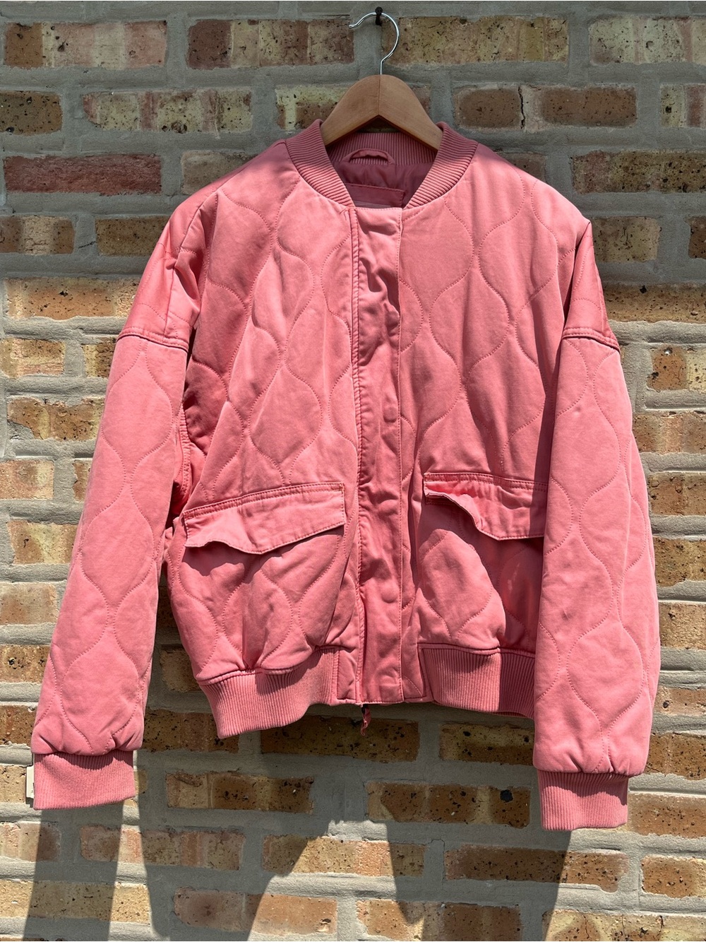 Universal Thread Quilted Pink Bomber Jacket - Women